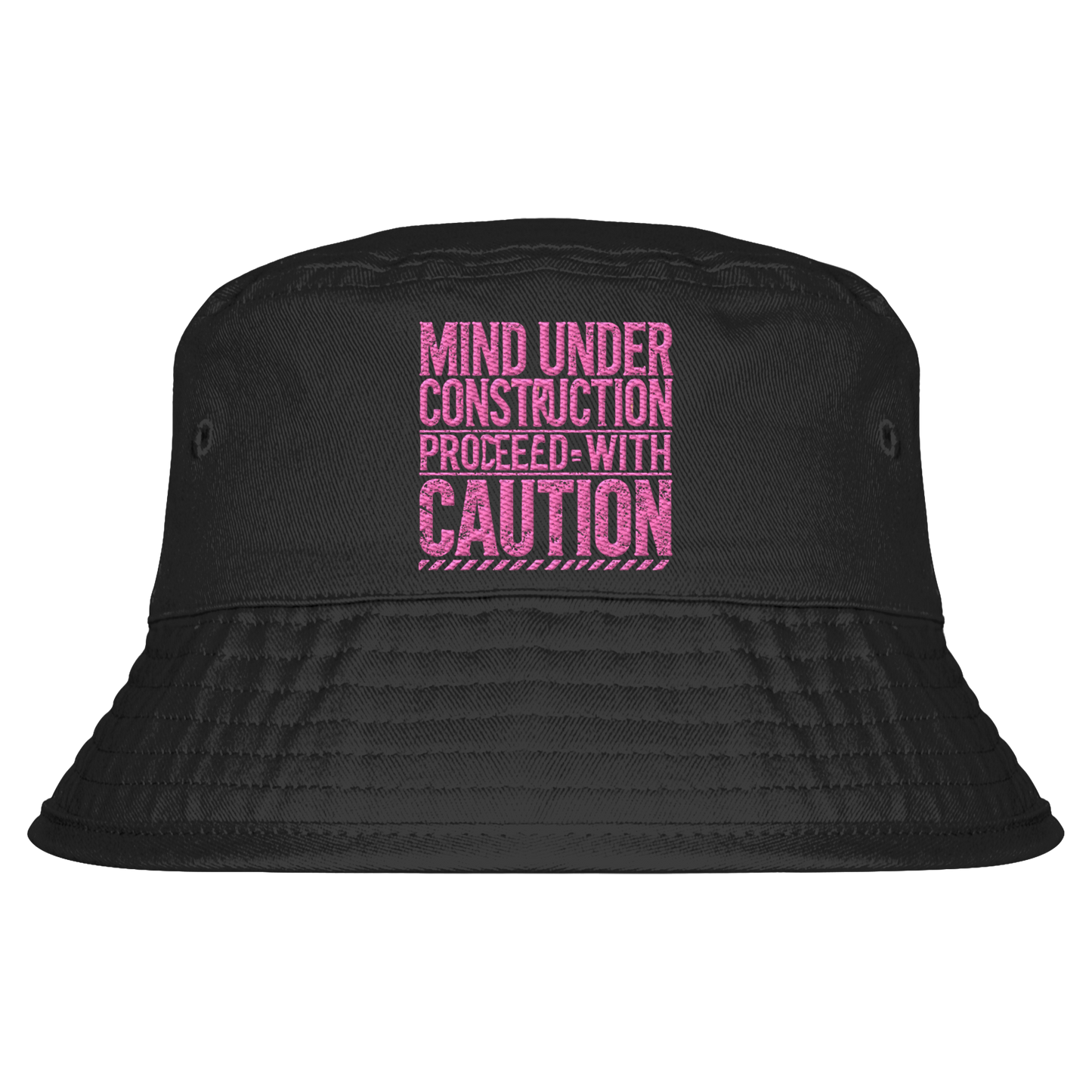 Bestickter Hut: "under construction"