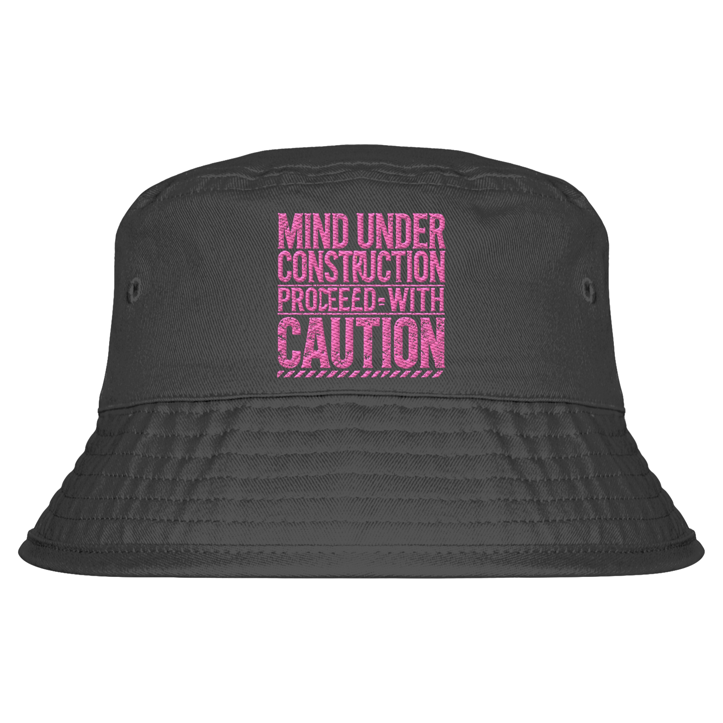 Bestickter Hut: "under construction"