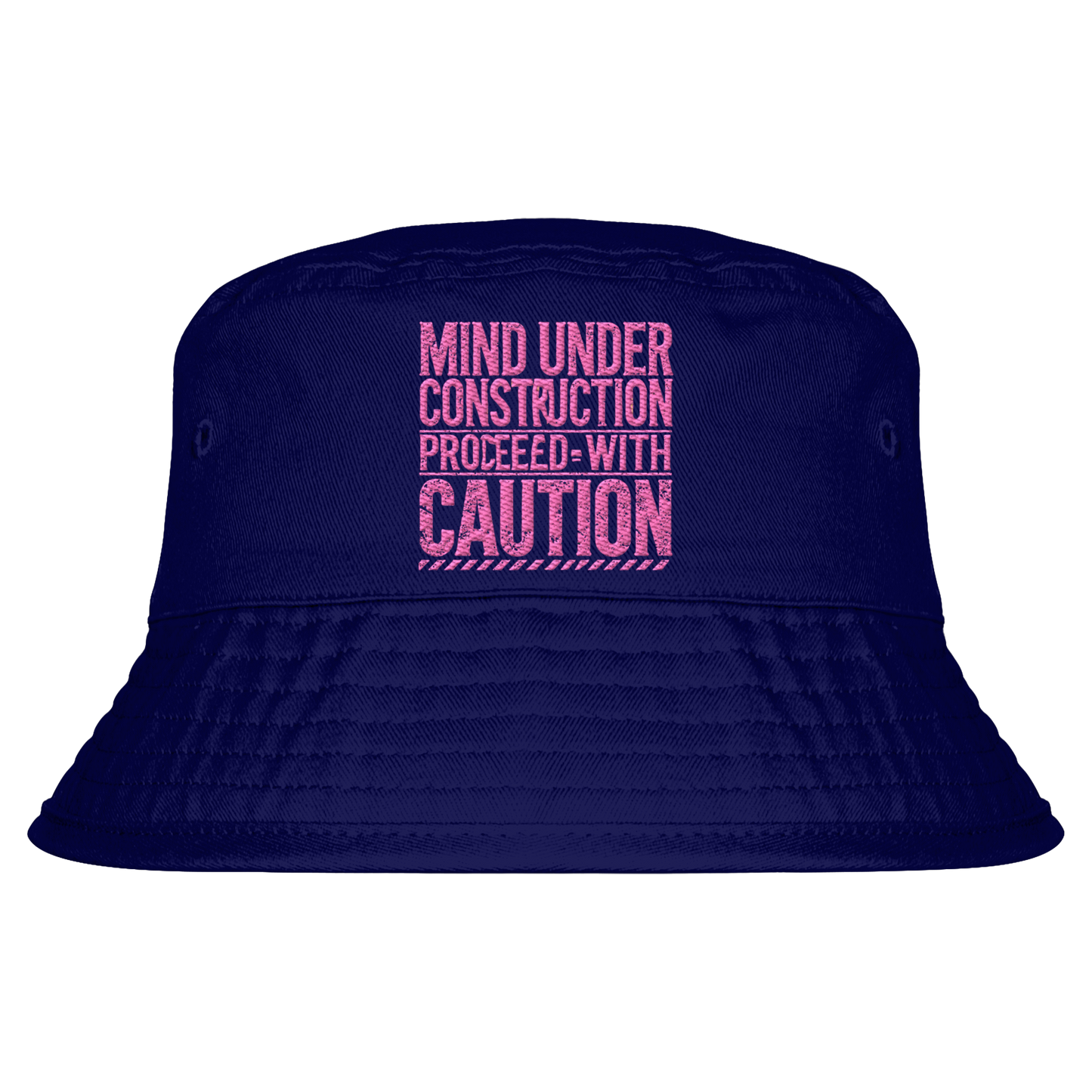 Bestickter Hut: "under construction"