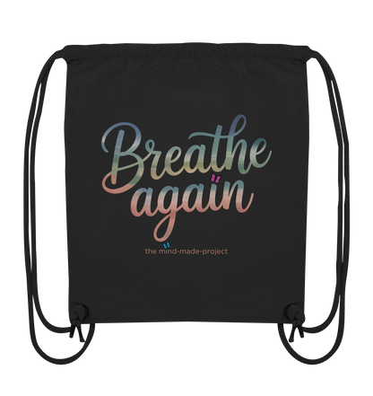 Liebtst Du Psycho-Kitsch? "breathe again" - Organic Gym-Bag