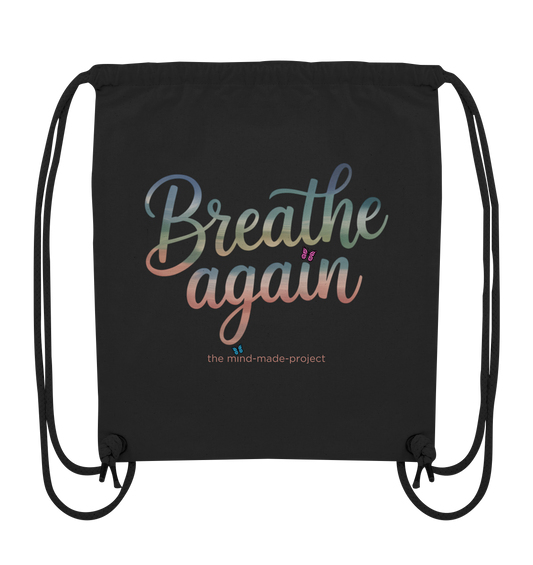 Liebtst Du Psycho-Kitsch? "breathe again" - Organic Gym-Bag