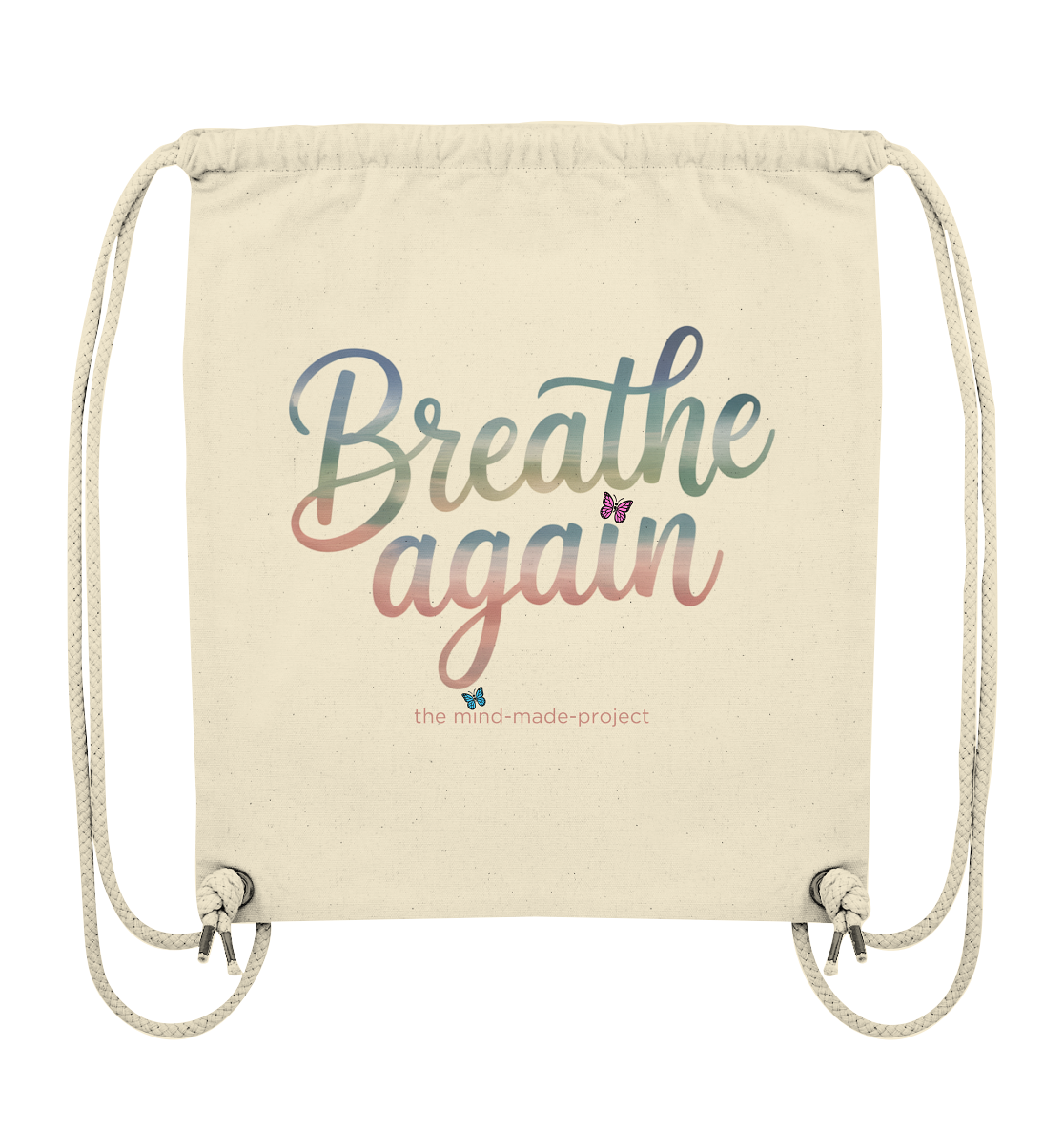 Liebtst Du Psycho-Kitsch? "breathe again" - Organic Gym-Bag