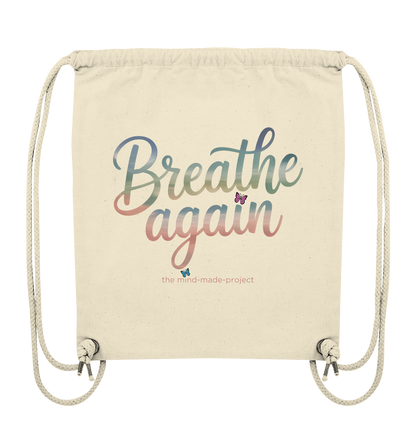 Liebtst Du Psycho-Kitsch? "breathe again" - Organic Gym-Bag