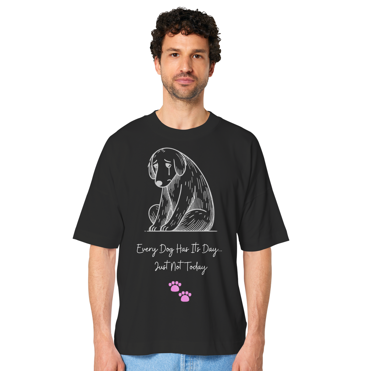 Hund depression - Organic Oversize Shirt