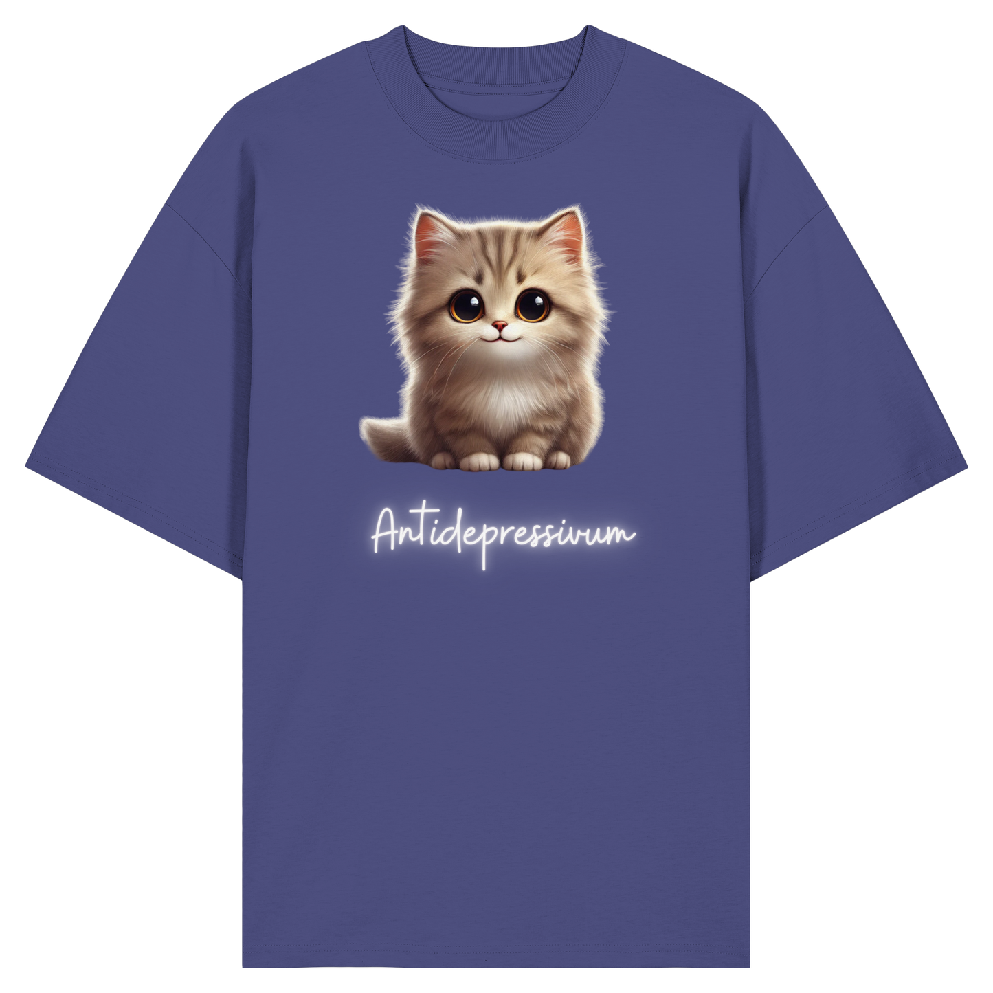 Katzen besser als Antidepressiva?- Organic Oversize Shirt