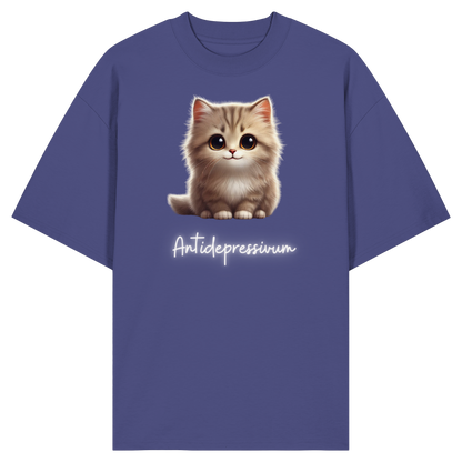 Katzen besser als Antidepressiva?- Organic Oversize Shirt