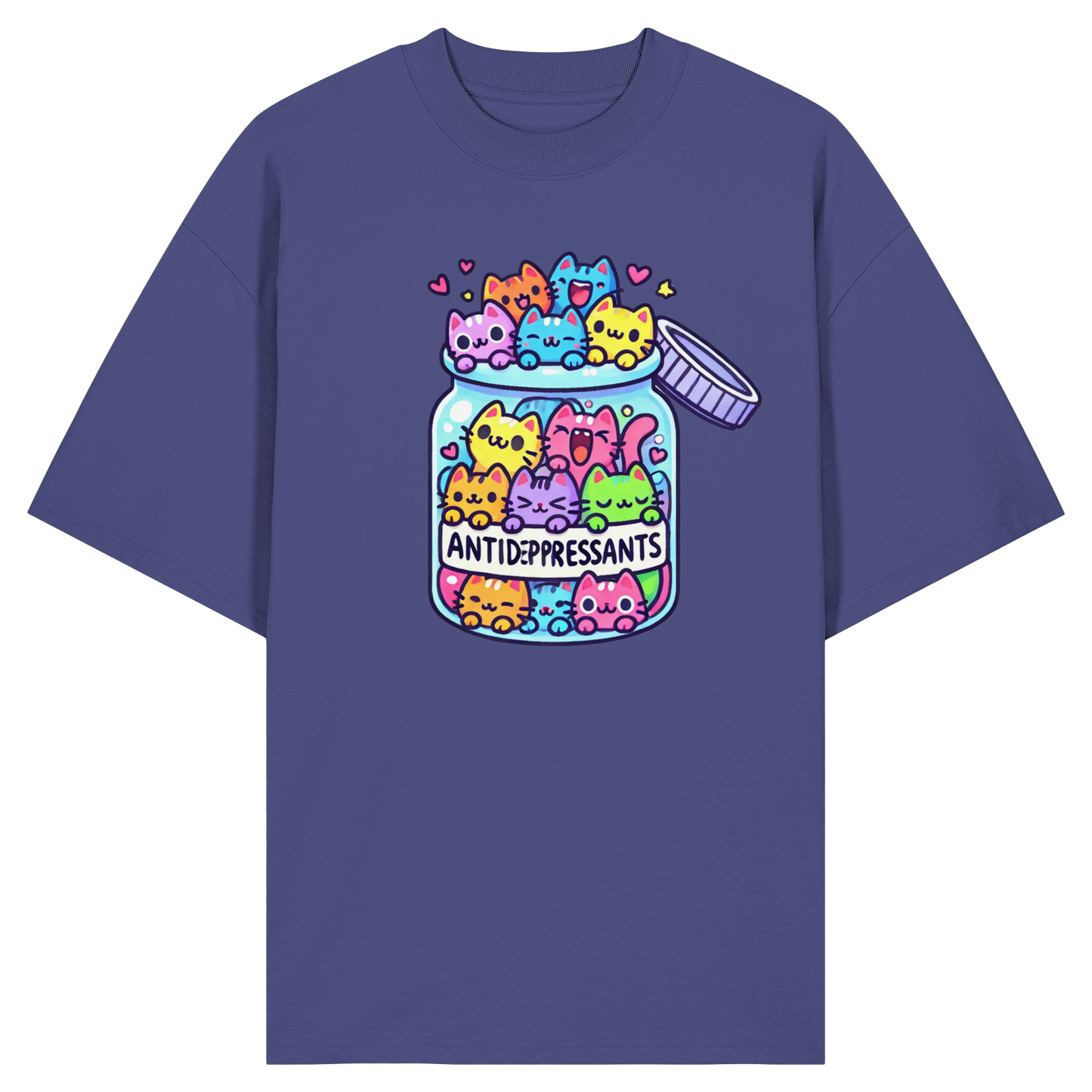 Katzen im Glas - Organic Oversize Shirt