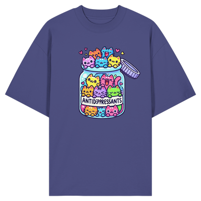 Katzen im Glas - Organic Oversize Shirt