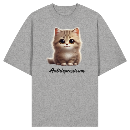 Katzen besser als Antidepressiva? - Organic Oversize Shirt