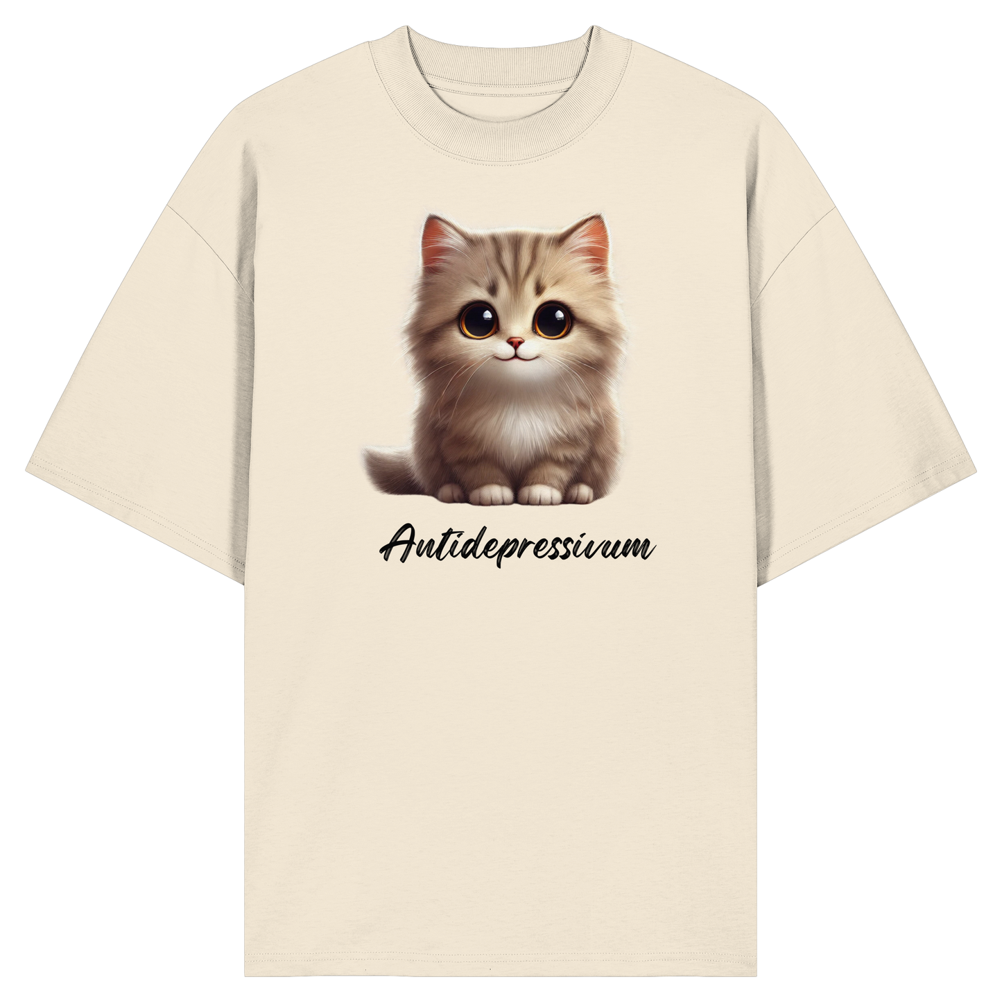 Katzen besser als Antidepressiva? - Organic Oversize Shirt