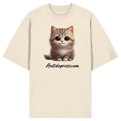 Katzen besser als Antidepressiva? - Organic Oversize Shirt