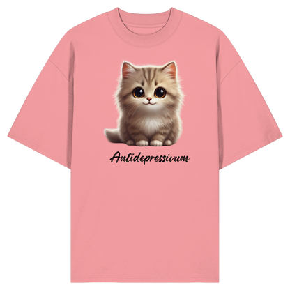 Katzen besser als Antidepressiva? - Organic Oversize Shirt