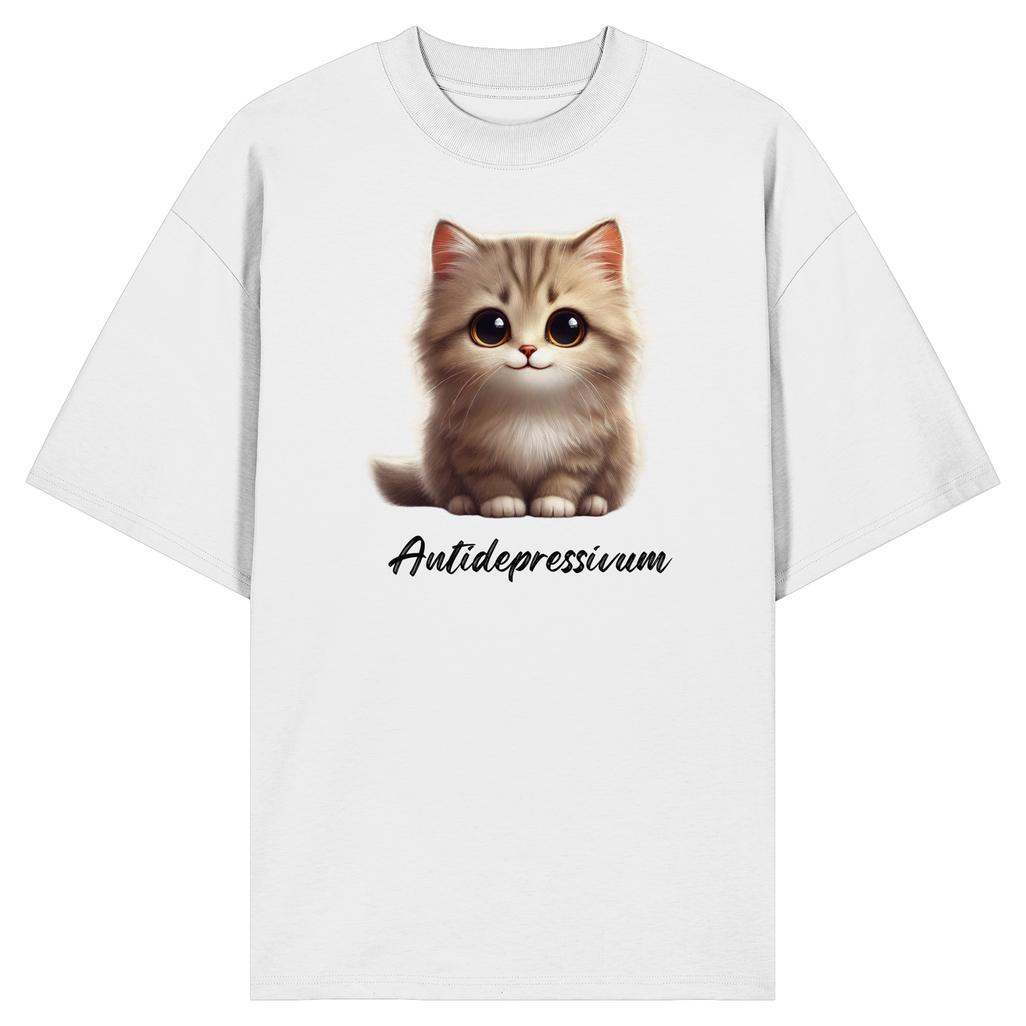 Katzen besser als Antidepressiva? - Organic Oversize Shirt