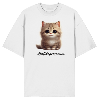 Katzen besser als Antidepressiva? - Organic Oversize Shirt
