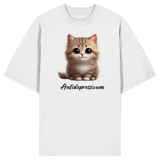 Katzen besser als Antidepressiva? - Organic Oversize Shirt