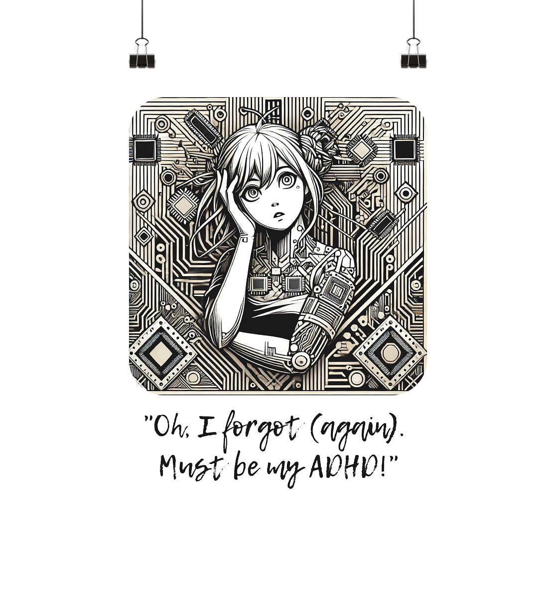 Oh it must be my ADHD - Poster 20x20